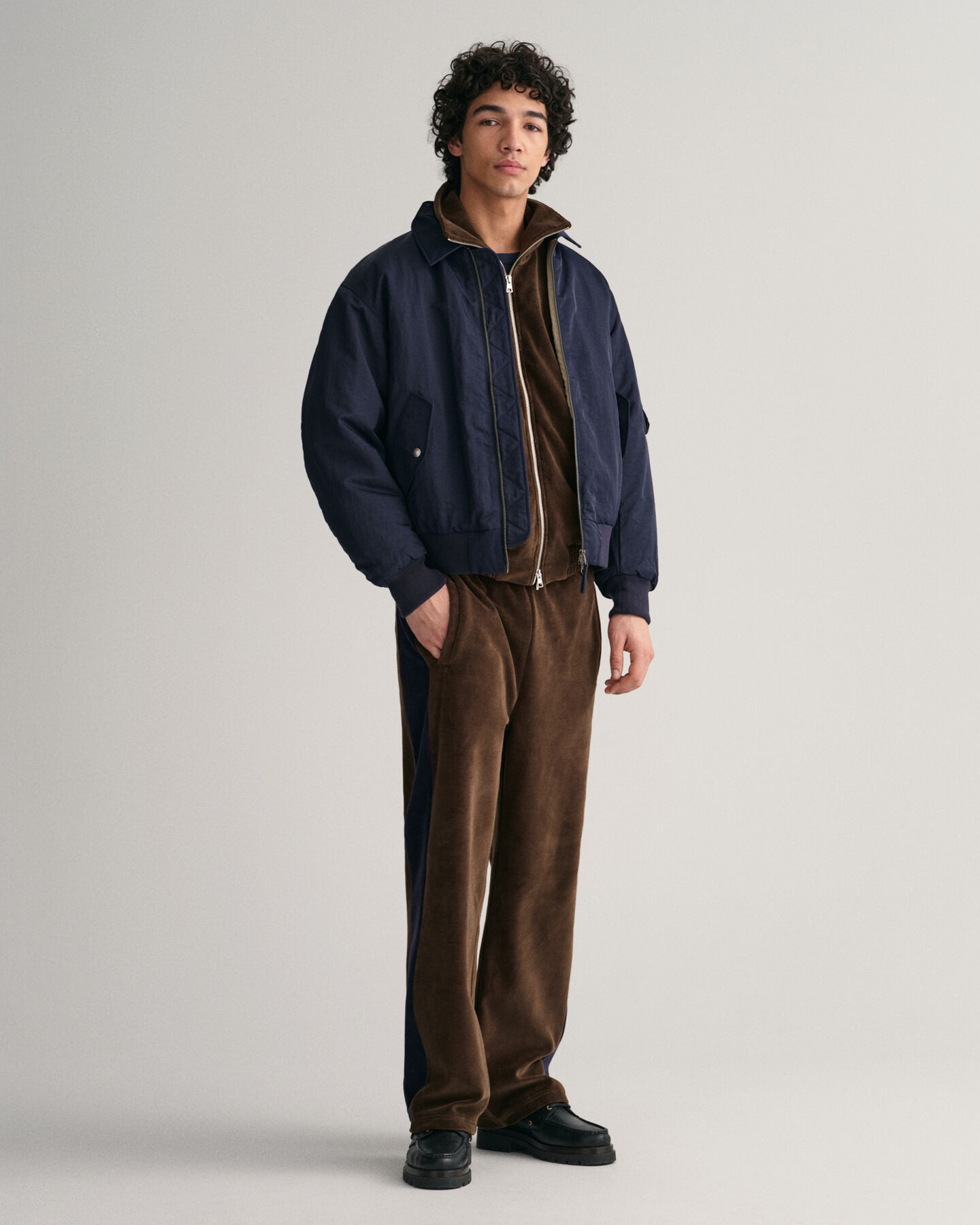 Velour træningsjakke