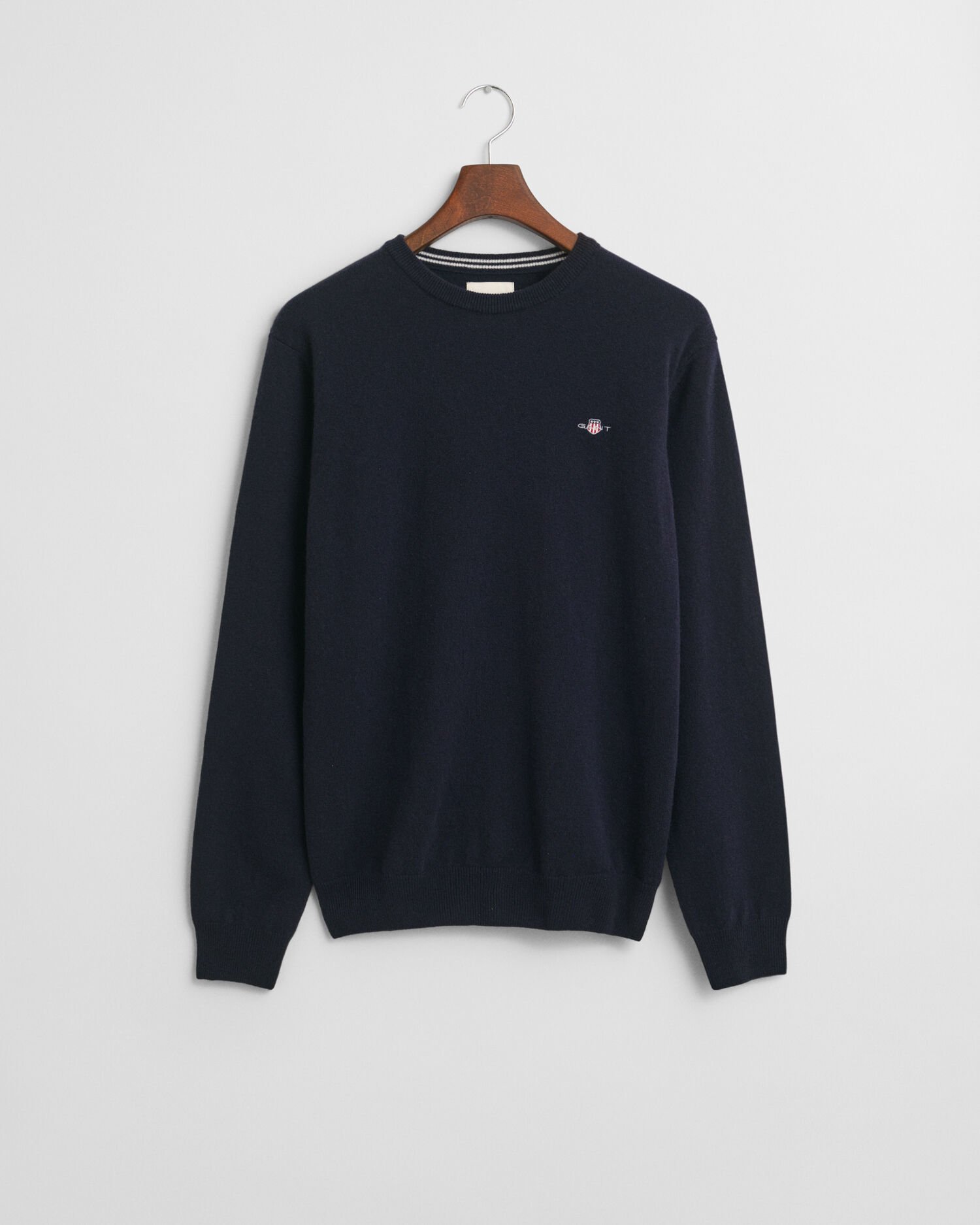 Crewneck sweater i ekstra fin lammeuld