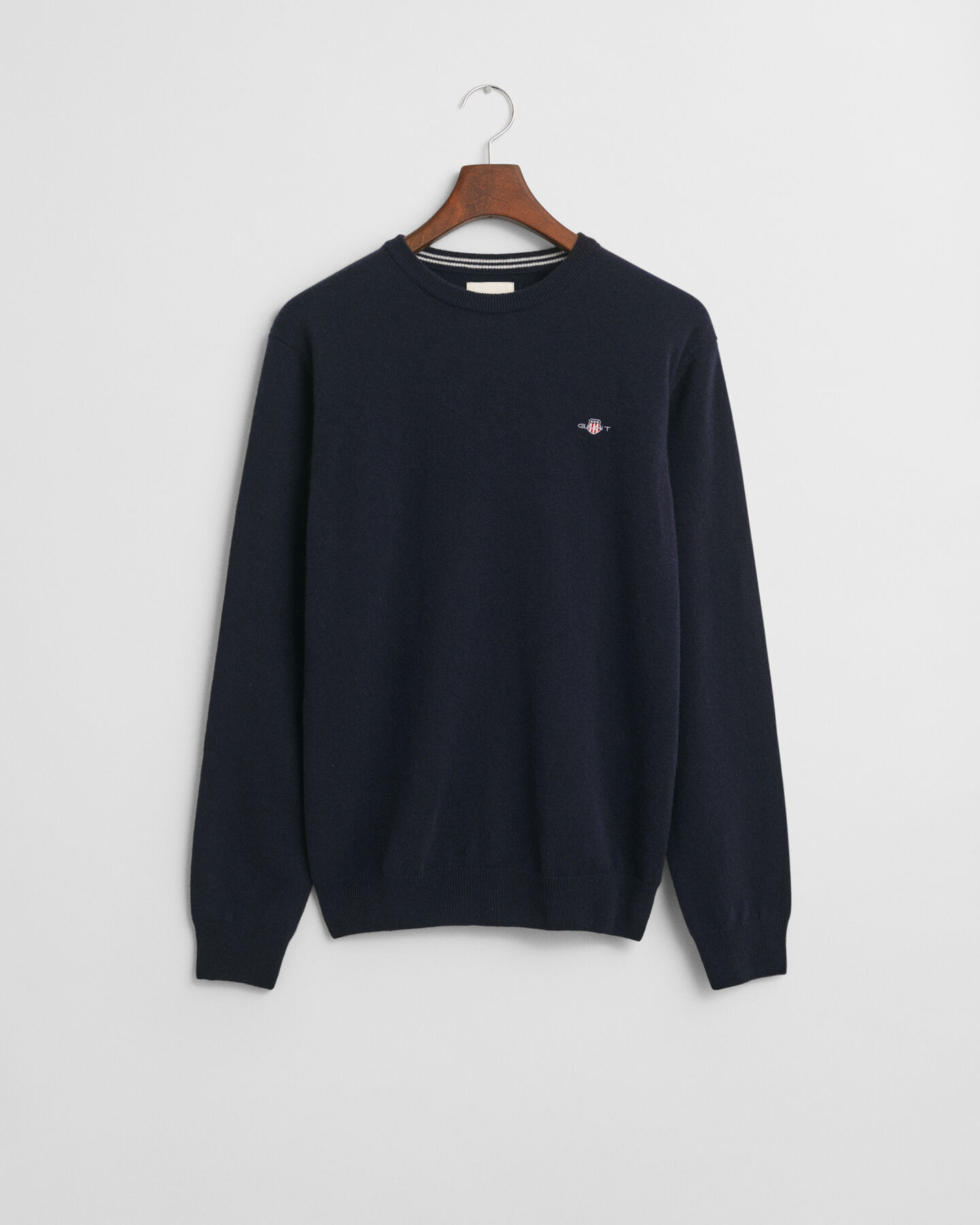 Crewneck sweater i ekstra fin lammeuld