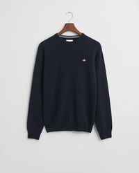 Crewneck sweater i ekstra fin lammeuld