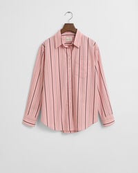 Relaxed fit klassisk stribet poplin-skjorte