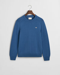 Afslappet crewneck sweater i bomuld
