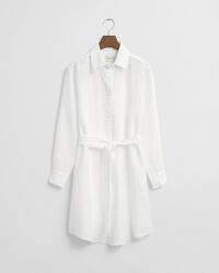 Skjortekjole af hør med bælte