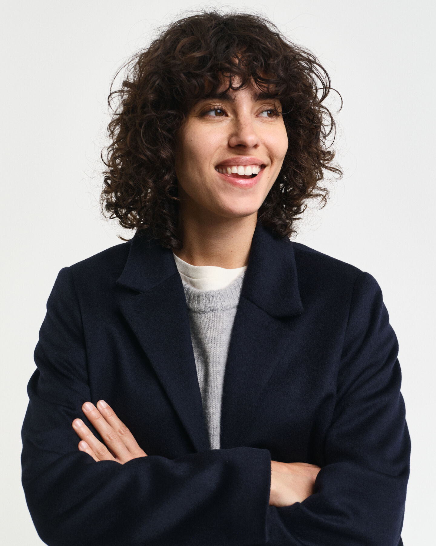 Klassisk uldfrakke med skræddersyet pasform