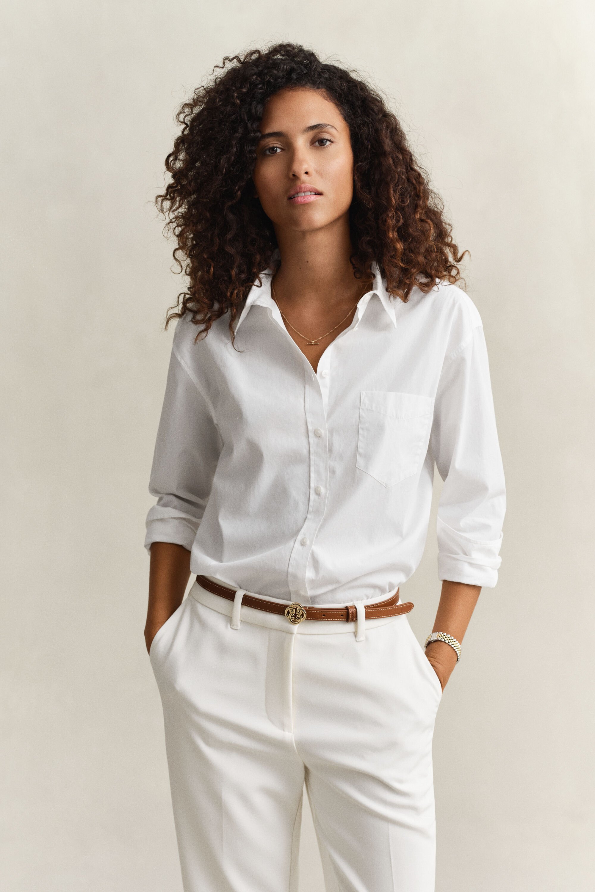 Relaxed Fit klassisk poplin-skjorte