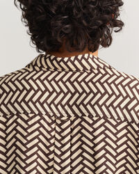 Relaxed fit Geometric skjorte