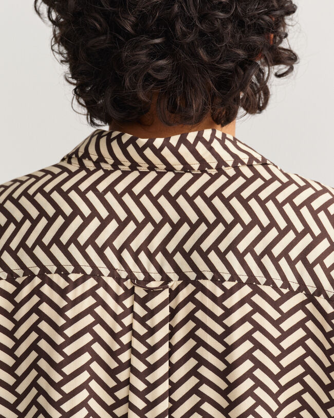 Relaxed fit Geometric skjorte