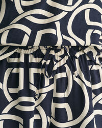 Relaxed fit pull-on shorts med Monogram-tryk