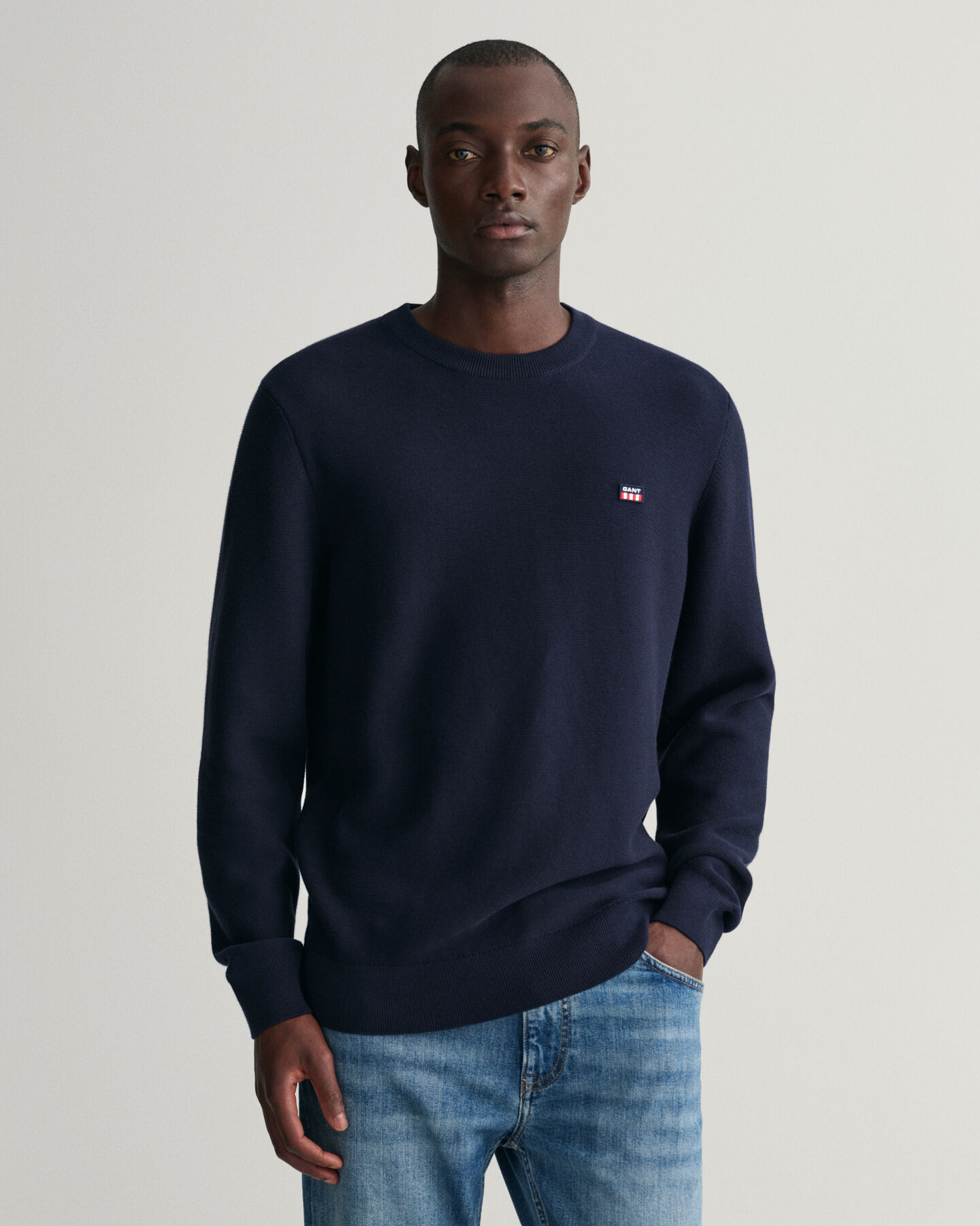 Let Texture crewneck sweater