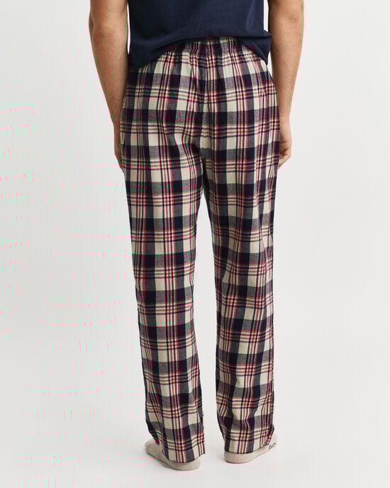 Ternede pyjamasbukser i flannel
