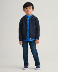 Kids Original sweat h&aelig;ttetr&oslash;je med fuld lynl&aring;s