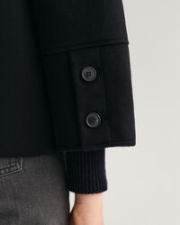 Kort jakke af uldblanding