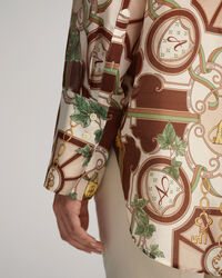 Relaxed Fit American Luxe skjorte af bomuld og silke