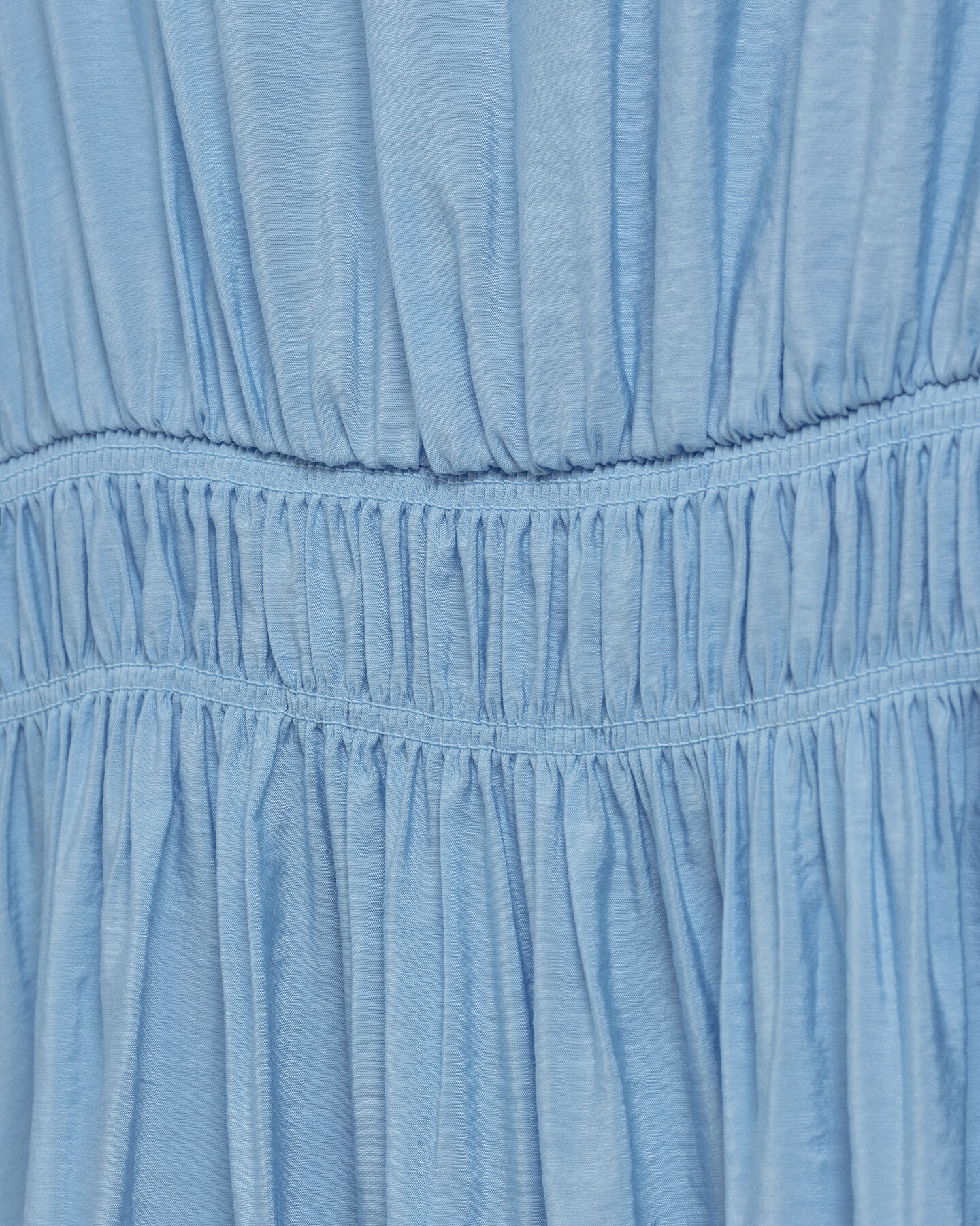 Flounce kjole med pufærmer