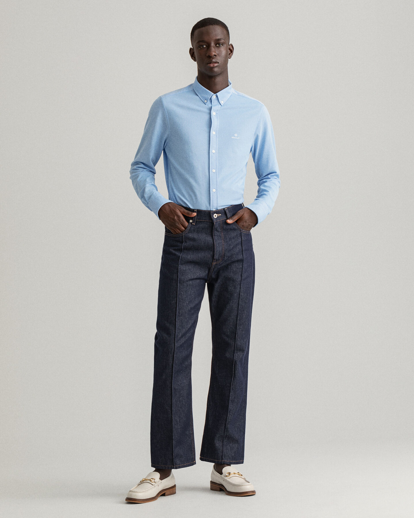 Slim fit Tech Prep™ piqué skjorte