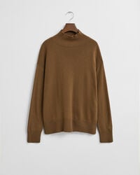 Sweater af ekstra fin lammeuld med rullekrave