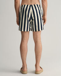 Classic fit blokstribede badeshorts