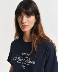 Sailing Graphic T-shirt med crewneck