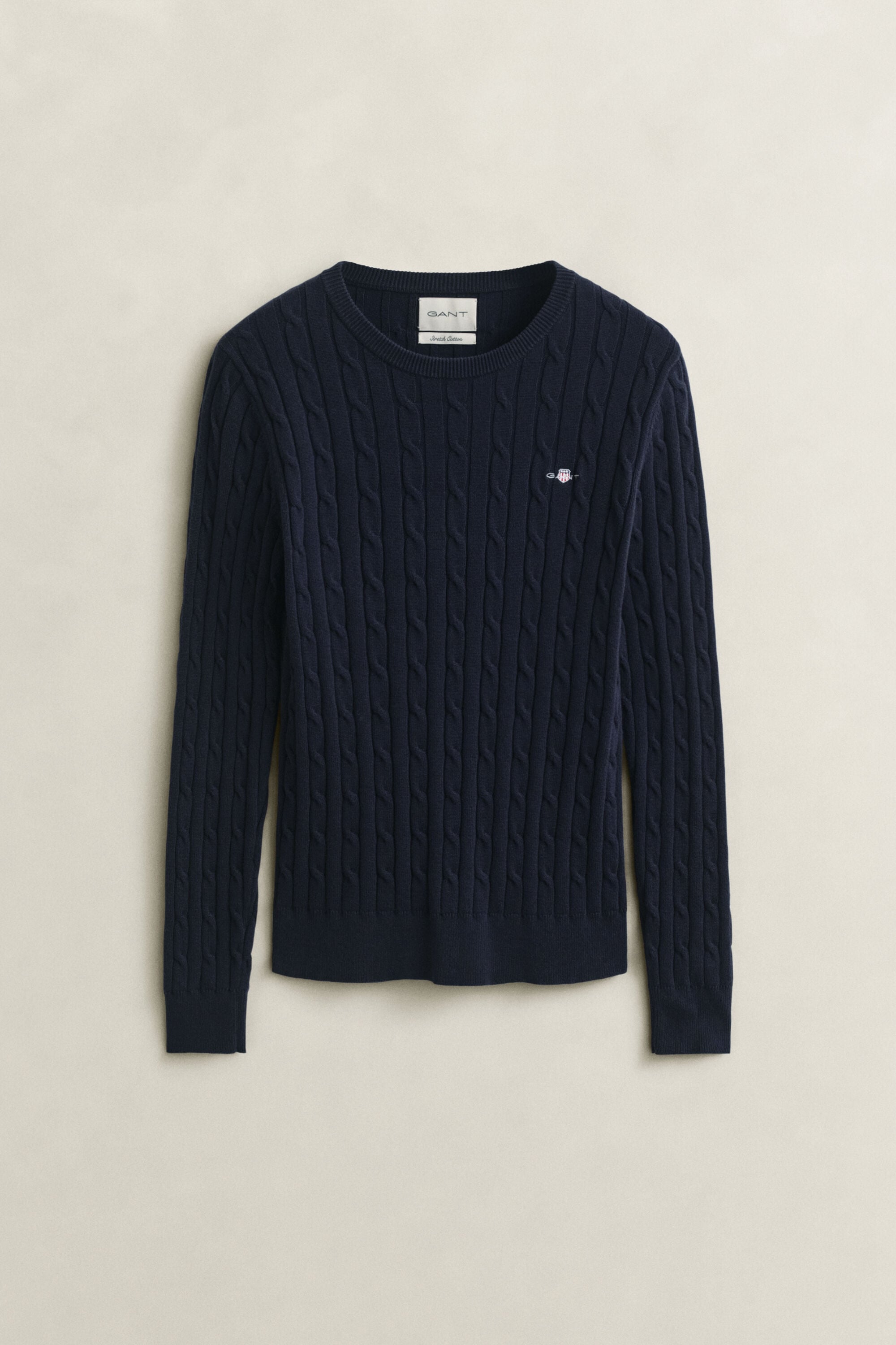 Classic sweater med kabelstrik