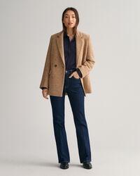 Regular fit satinskjorte