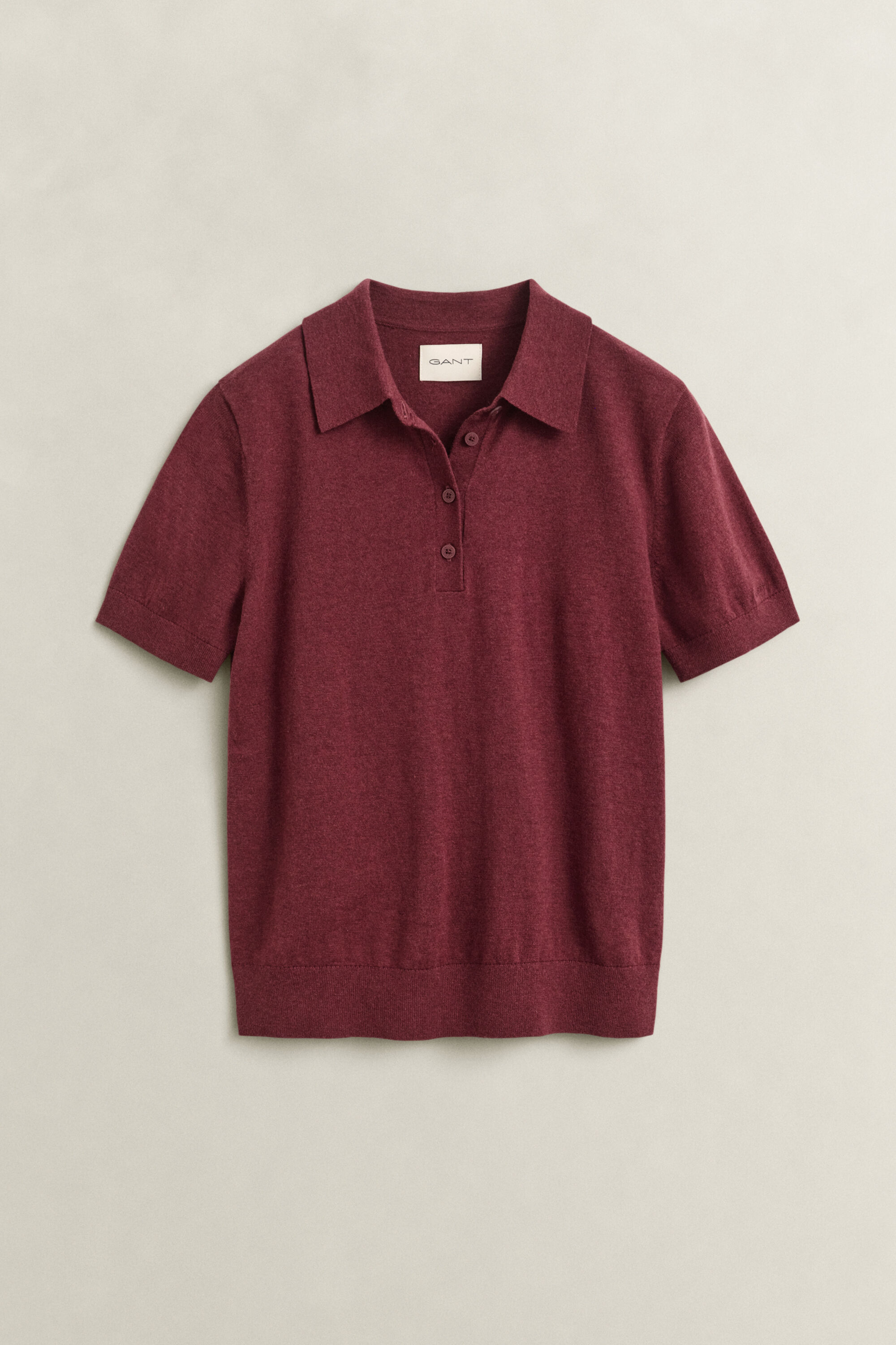 Let strikket polosweater