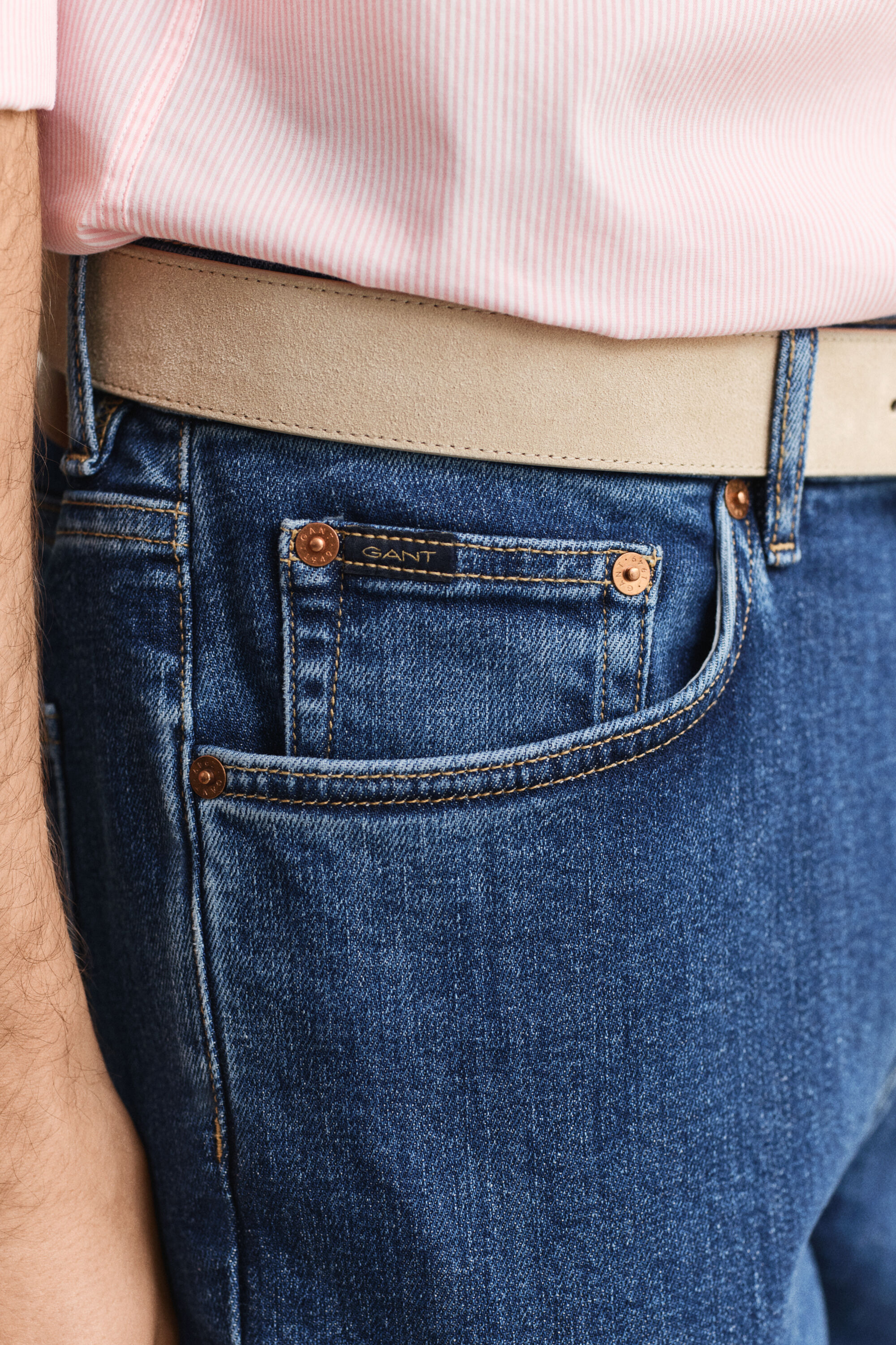 Slim fit jeans i let vask