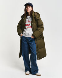 Dunfrakke i fuld længde