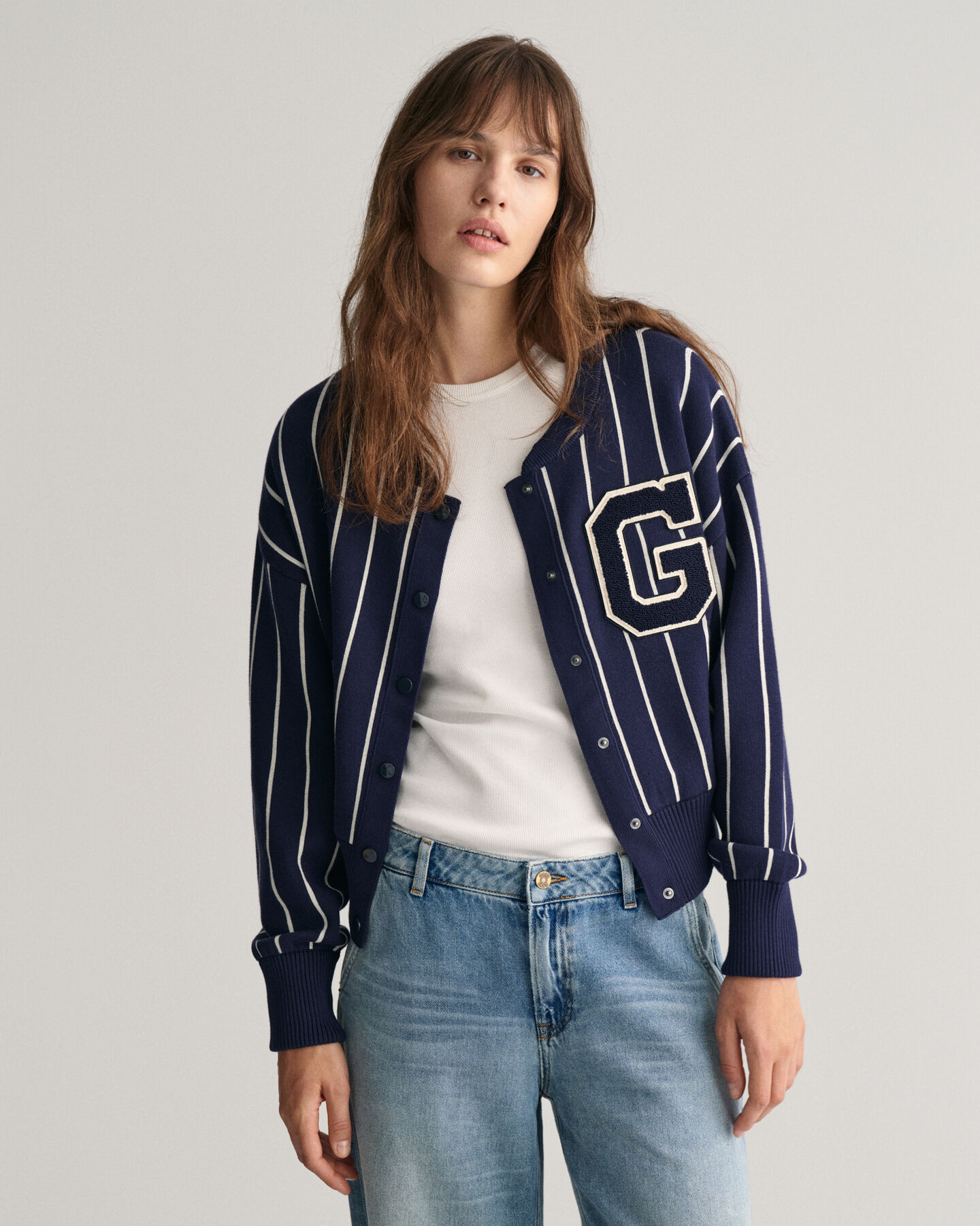 GANT Varsity strikket bomber-cardigan