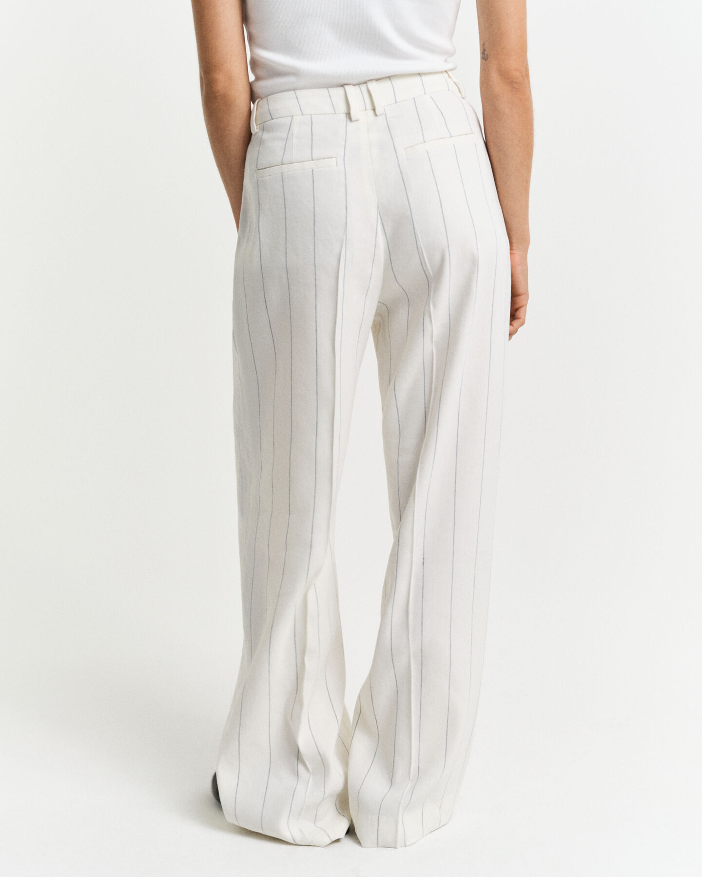 Nålestribede hørbukser