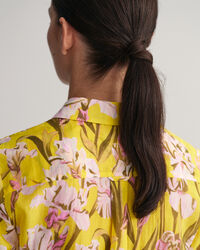 Regular fit bomuldssilkeskjorte med Iris-tryk