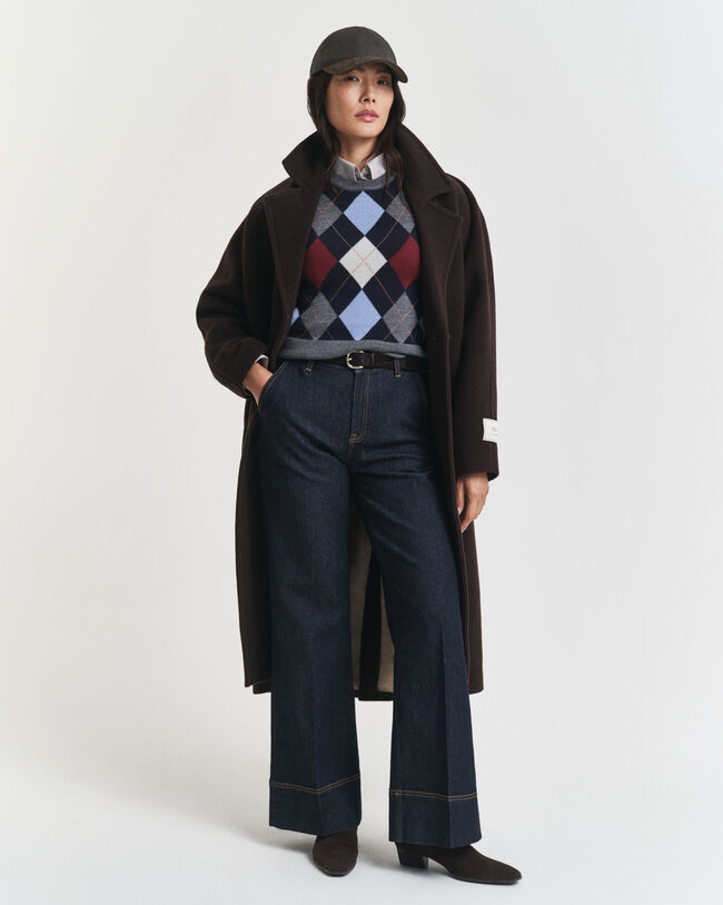 Argyle vest med crewneck