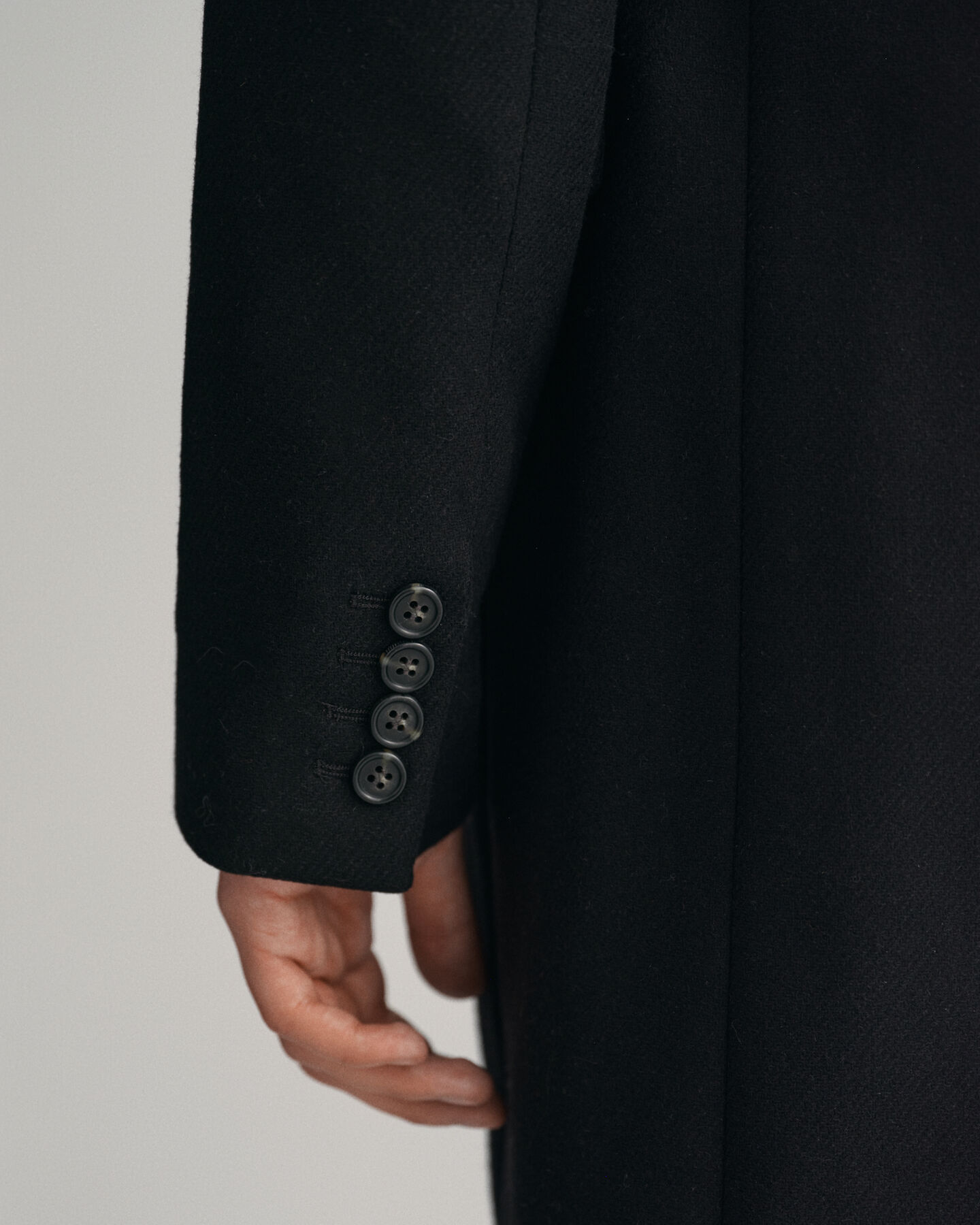 Tailored fit klassiske overjakke af uld