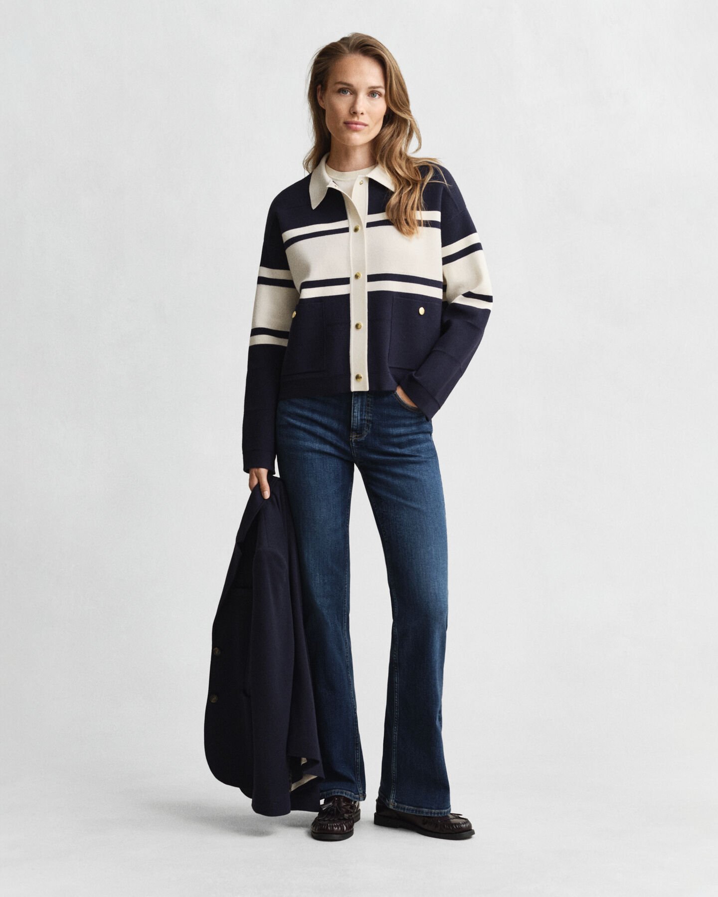 Cardigan med farveblokke