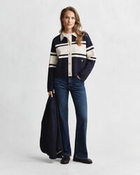 Cardigan med farveblokke