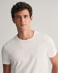 Pyjamasbukser og T-shirt med striber i gaveæske