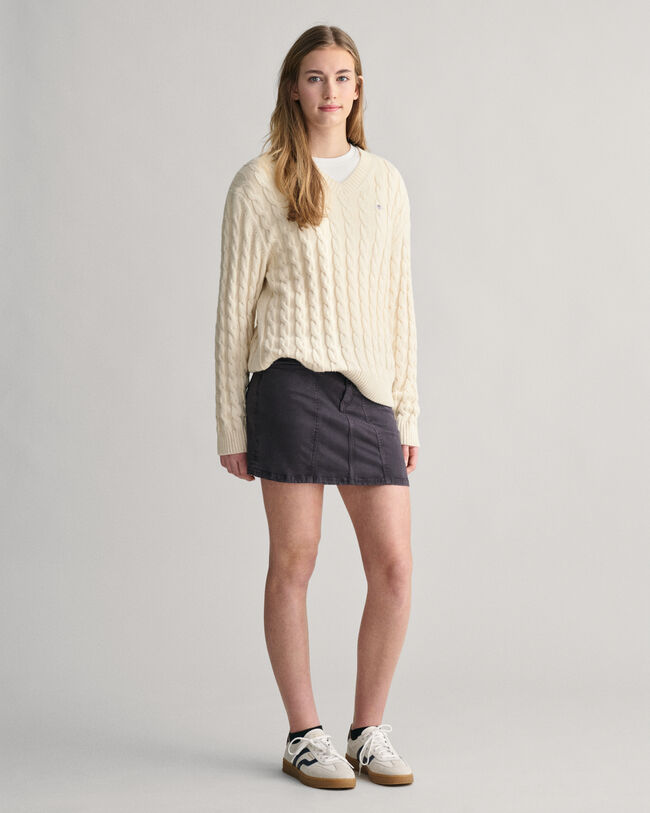 Teen Girls lavtaljet mini-nederdel