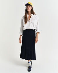 Strikket viskosenederdel