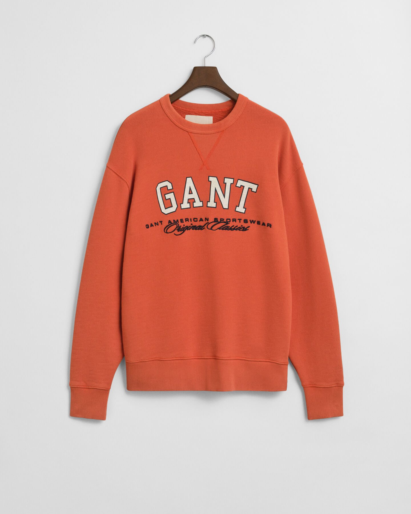 Sweatshirt med college-grafik og crewneck