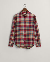 Regular fit ternet flannelskjorte
