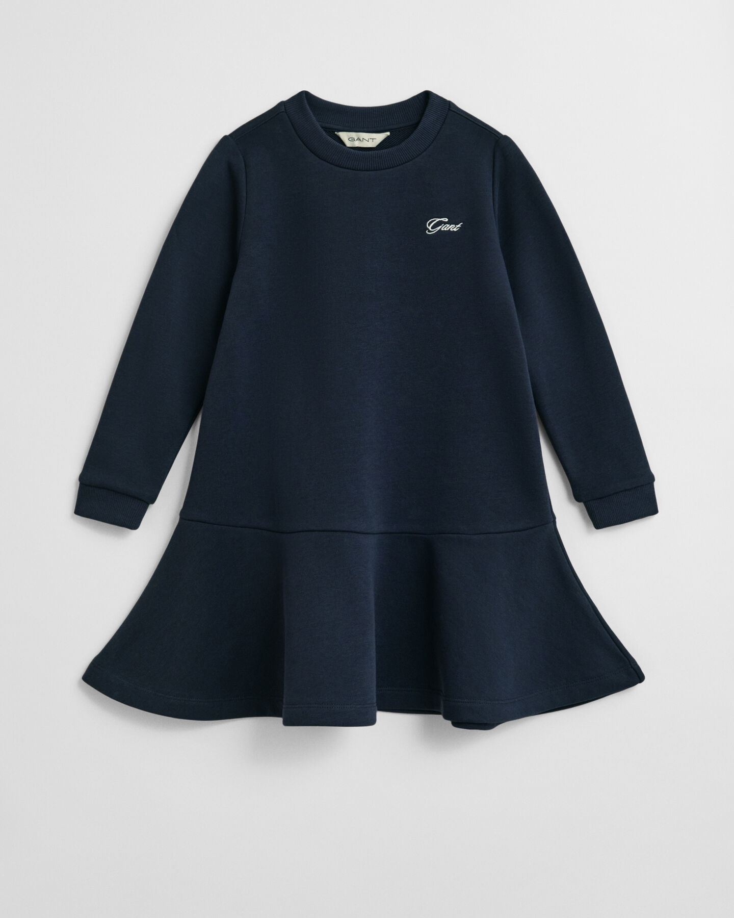 Girls jerseykjole med skrift