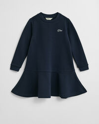 Girls jerseykjole med skrift