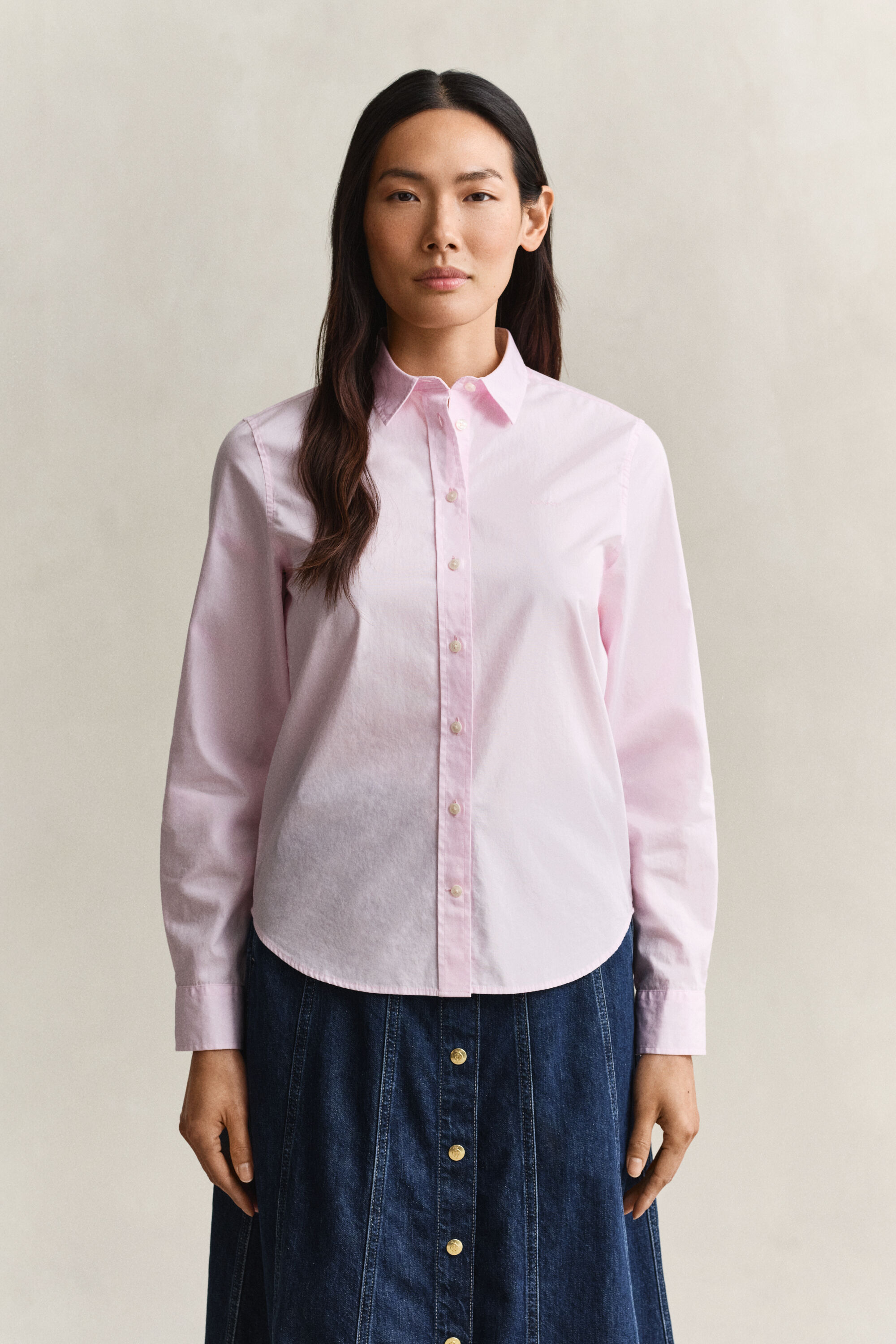 Regular fit klassisk poplin-skjorte