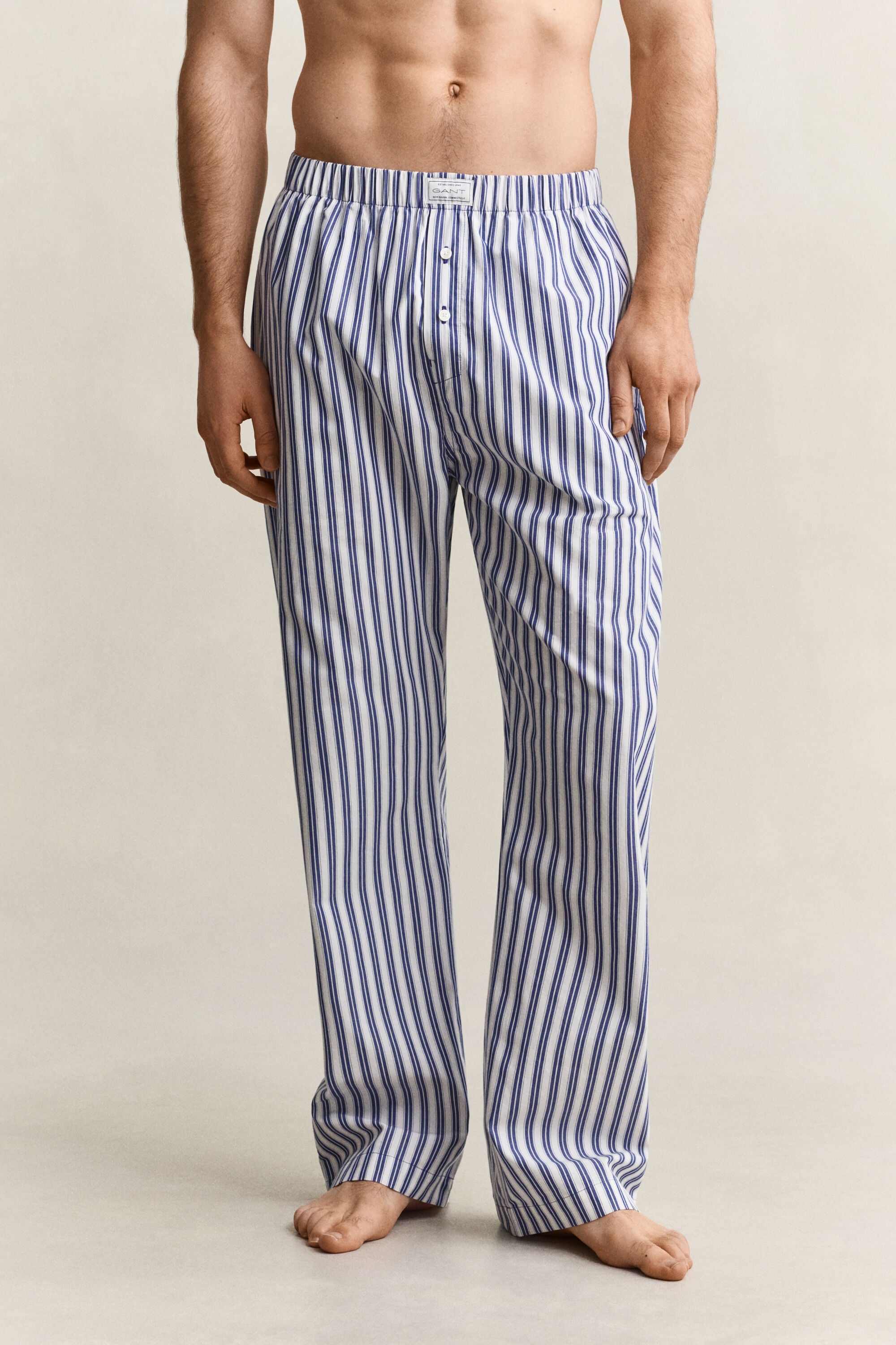 Stribede pyjamasbukser