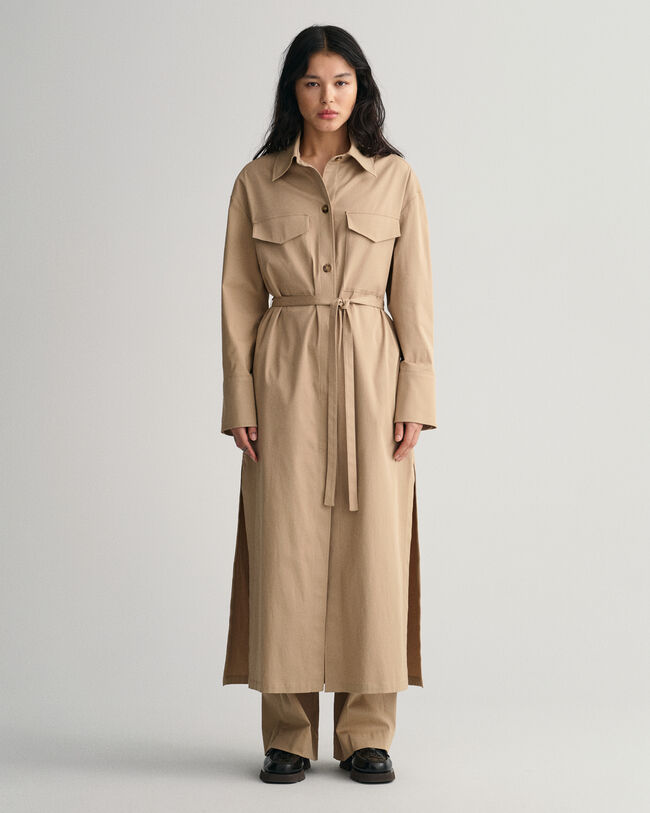 Lang overskjorte-frakke