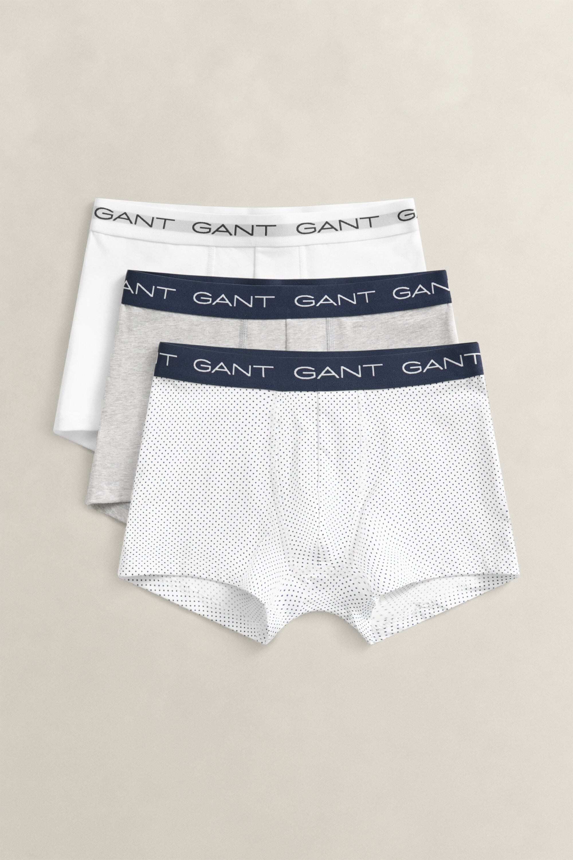 3-Pack trunk-underbukser med prikket mønster