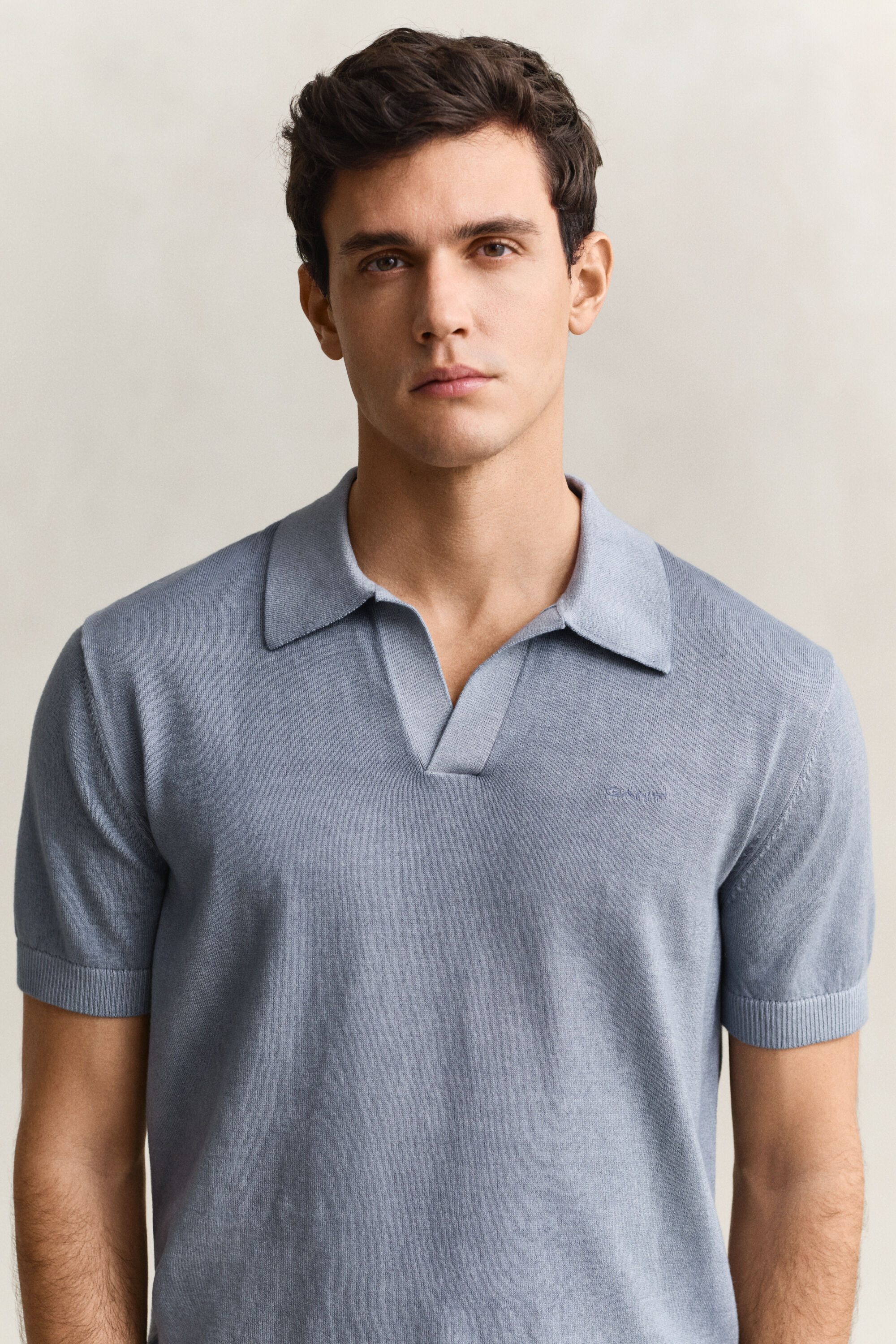 Sunfaded polosweater