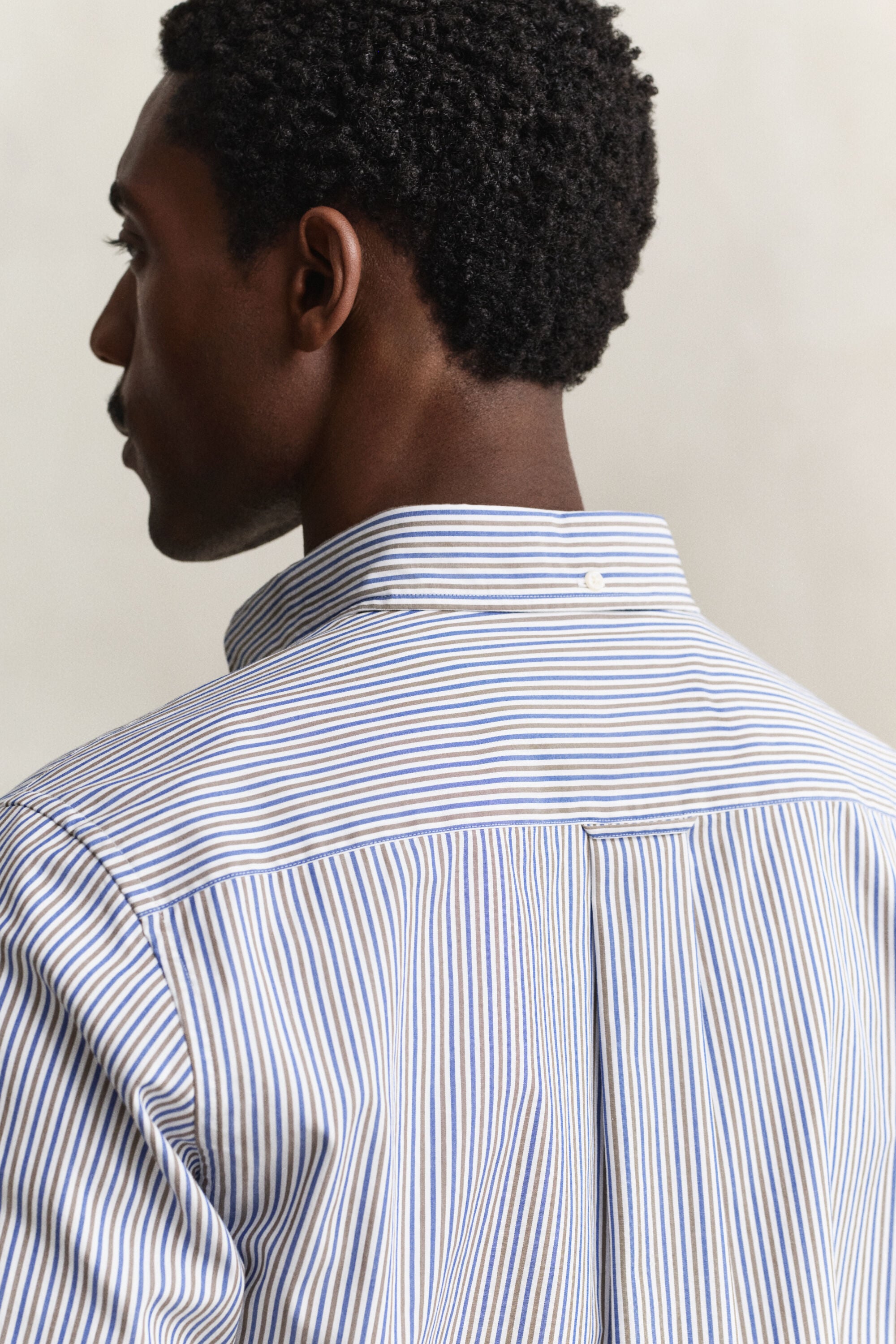 Stribet poplin-skjorte