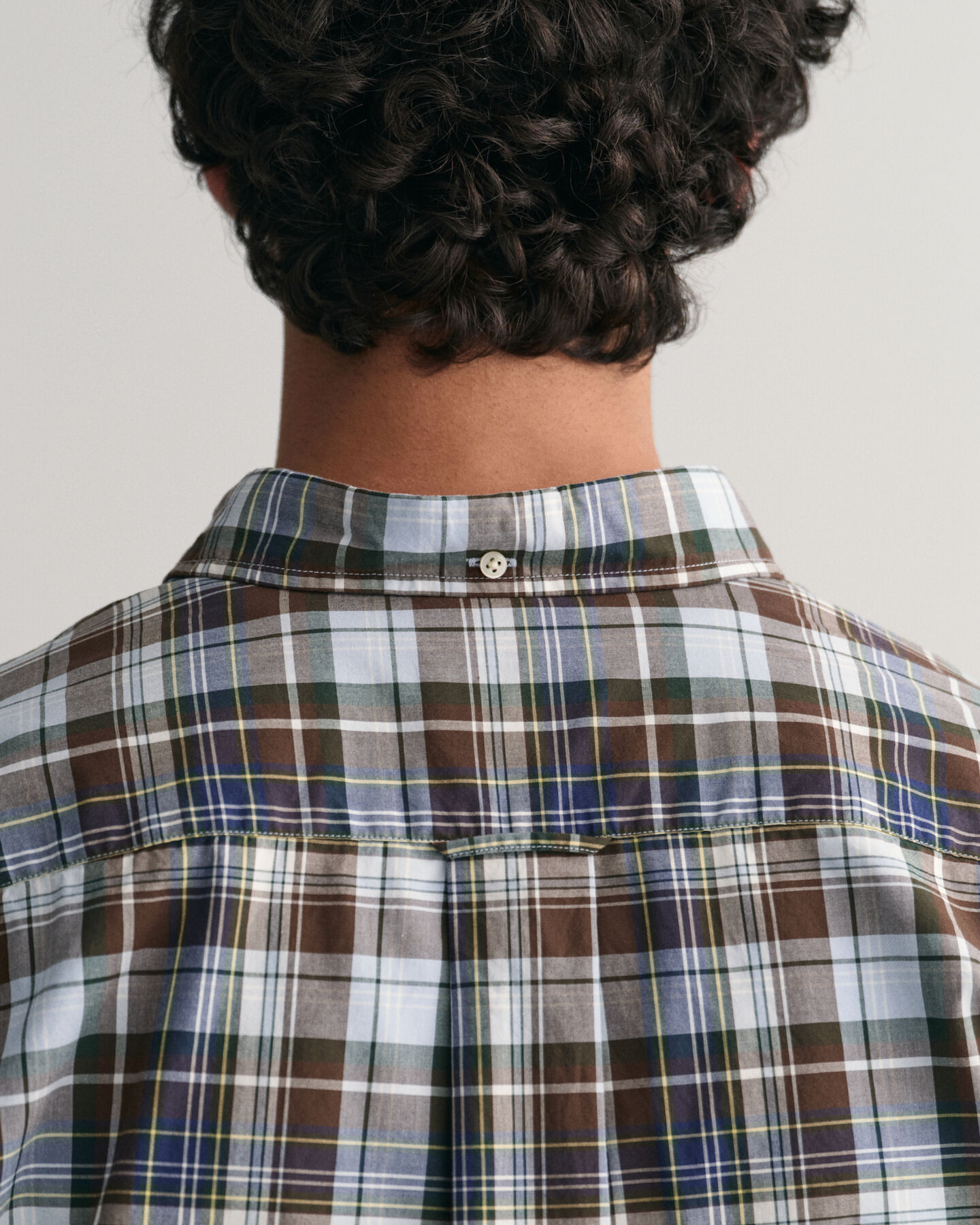 Regular fit skjorte af poplin med mellemstore tern