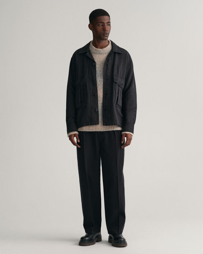 Twill chinobukser med læg