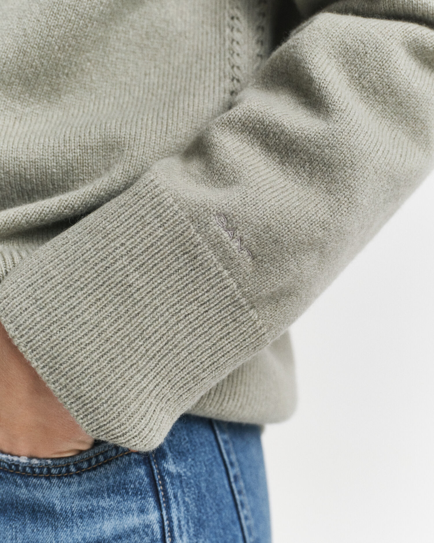 Cardigan af uld- og kashmirblanding